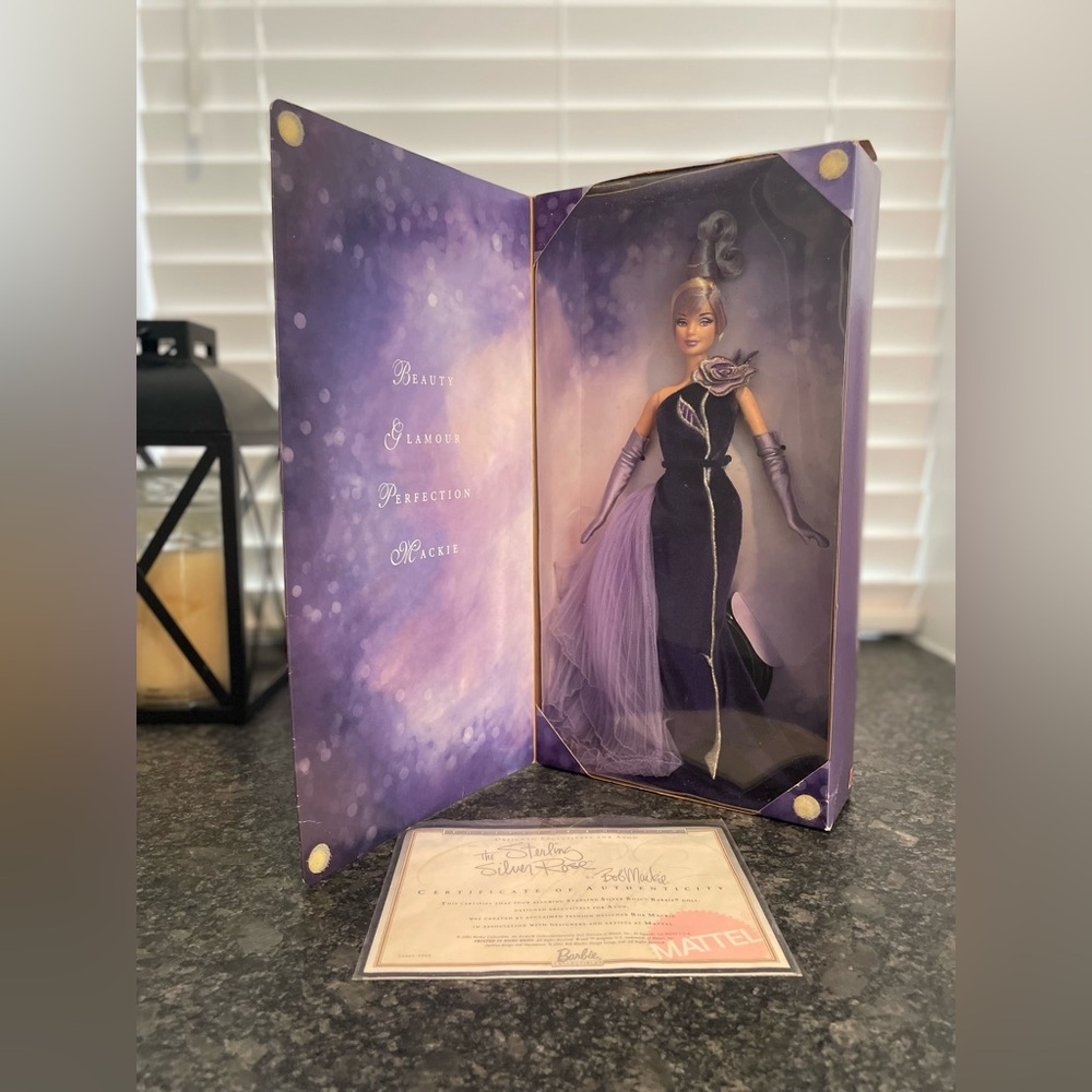 2001 Barbie • The Sterling Silver Rose for Avon • Bob Mackie • NEVER OPENED